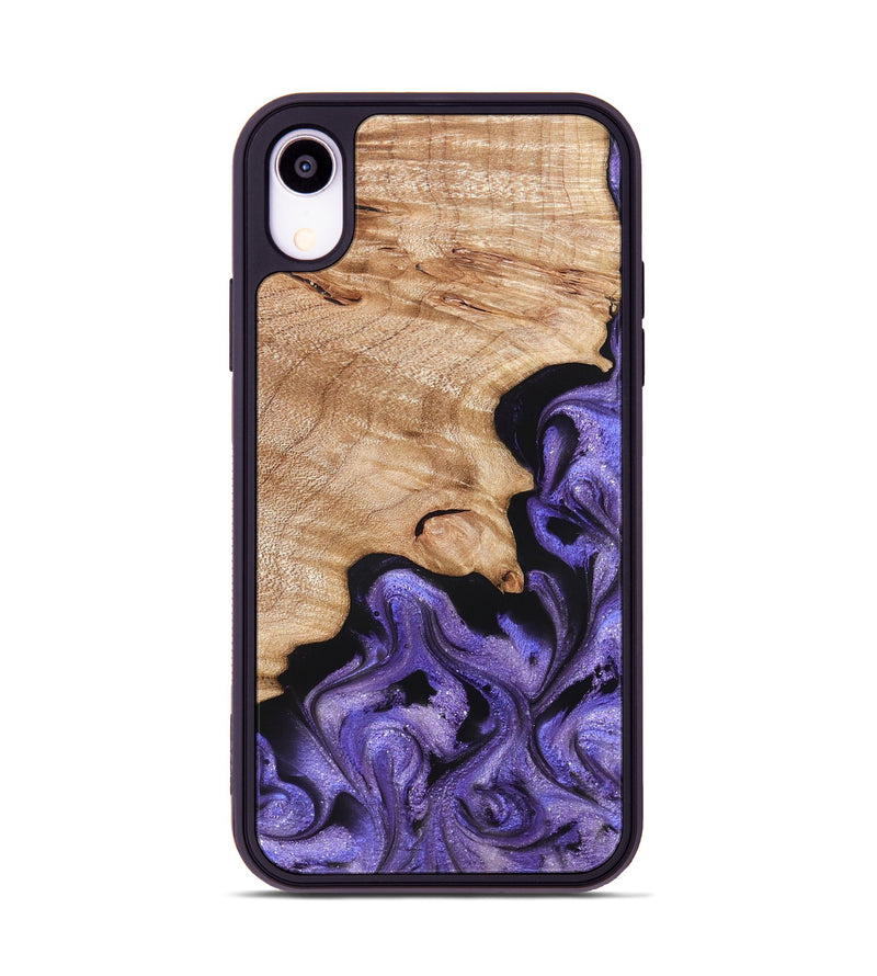 iPhone Xr Wood Phone Case - Shyann (Purple, 822637)