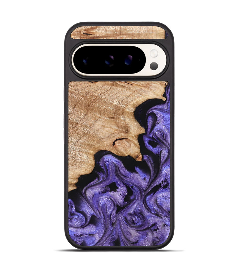 Pixel 9 Pro Wood Phone Case - Shyann (Purple, 822637)