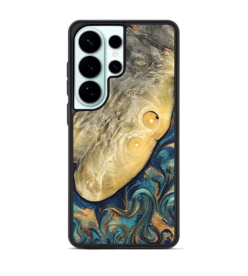 Galaxy S26 Ultra Wood Phone Case - Vaughn (Teal & Gold, 822649)