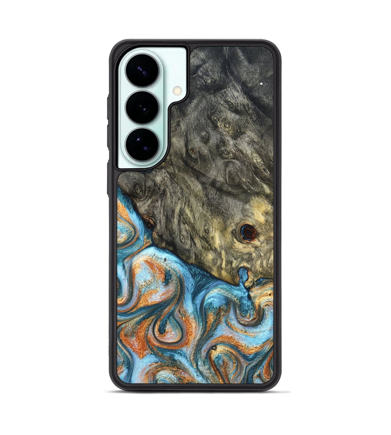 Galaxy S26 Plus Wood Phone Case - Dian (Teal & Gold, 822653)