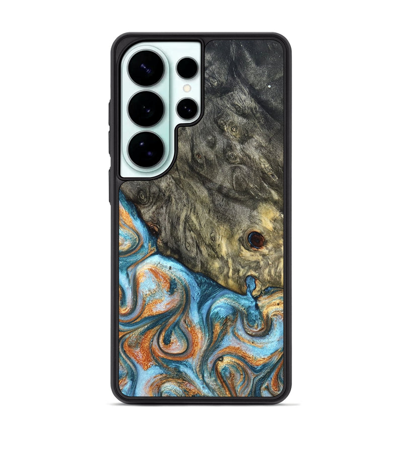 Galaxy S26 Ultra Wood Phone Case - Dian (Teal & Gold, 822653)