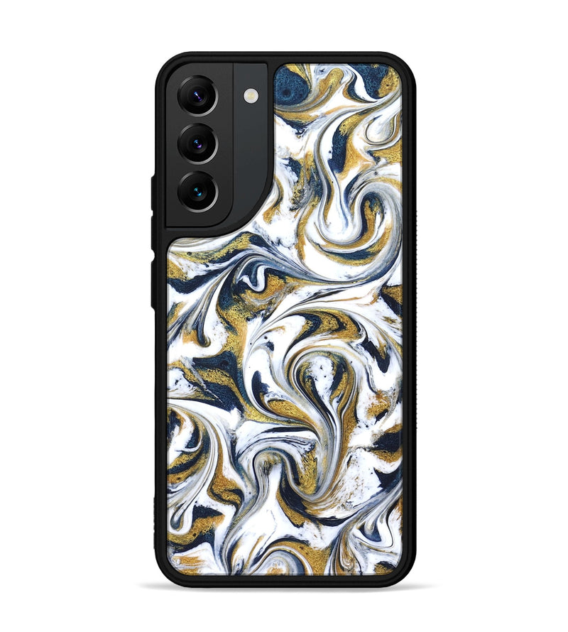 Galaxy S22 Plus ResinArt Phone Case - Omarion (Teal & Gold, 822656)