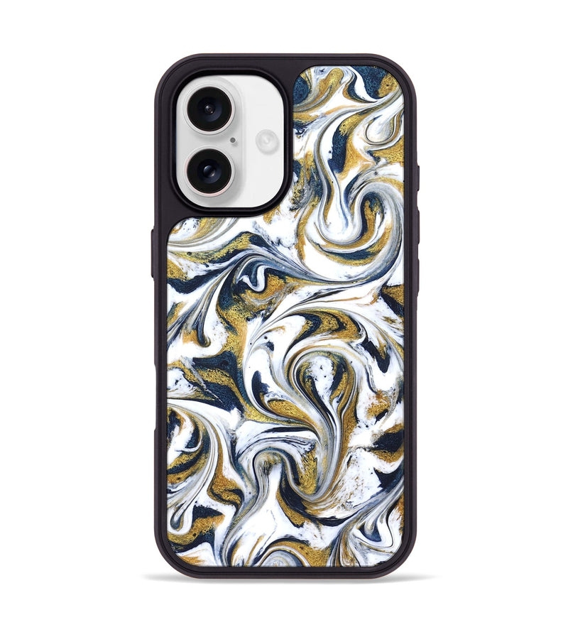 iPhone 17 ResinArt Phone Case - Omarion (Teal & Gold, 822656)