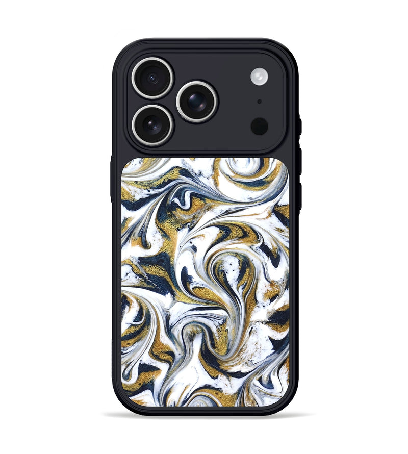 iPhone 17 Pro ResinArt Phone Case - Omarion (Teal & Gold, 822656)
