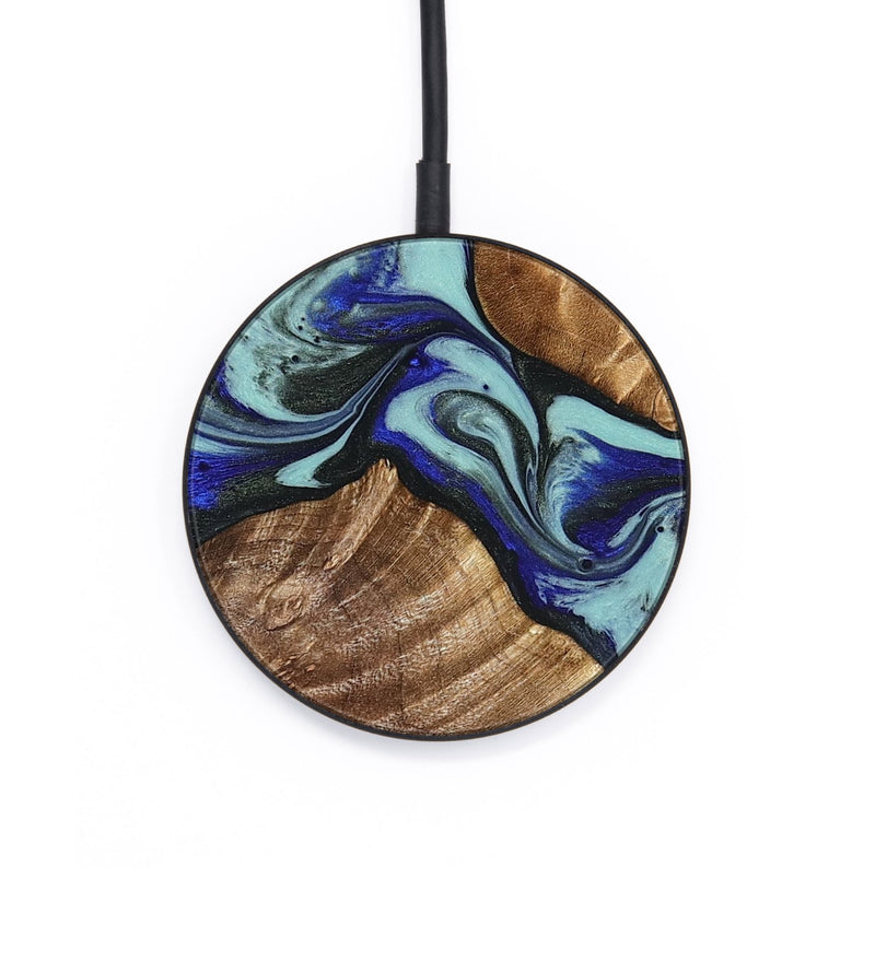 Circle Wood Wireless Charger - Jed (Green, 822660)
