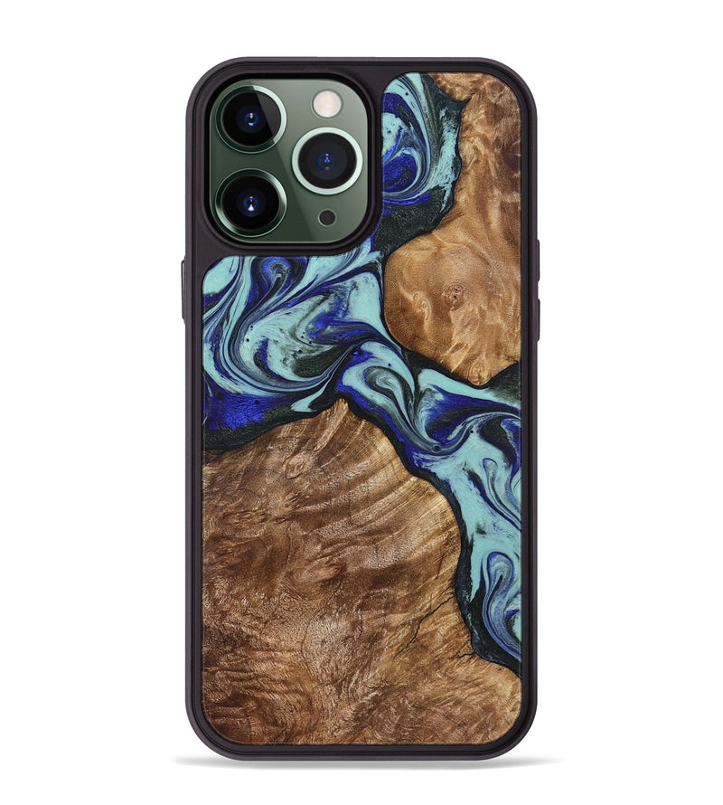 iPhone 13 Pro Max Wood Phone Case - Jed (Green, 822660)