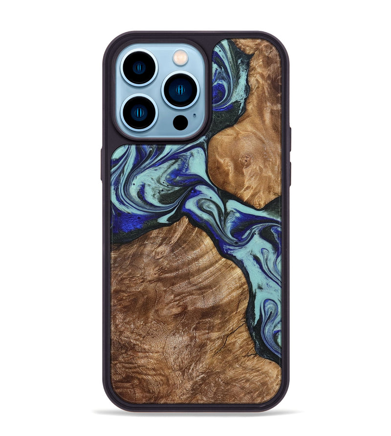 iPhone 14 Pro Max Wood Phone Case - Jed (Green, 822660)