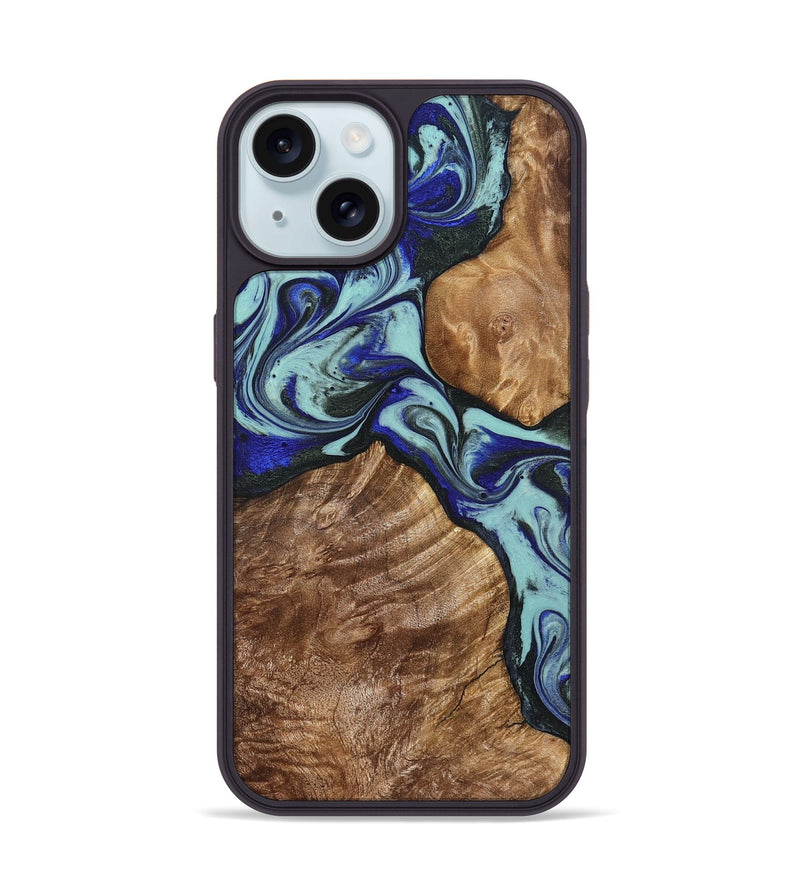 iPhone 15 Wood Phone Case - Jed (Green, 822660)