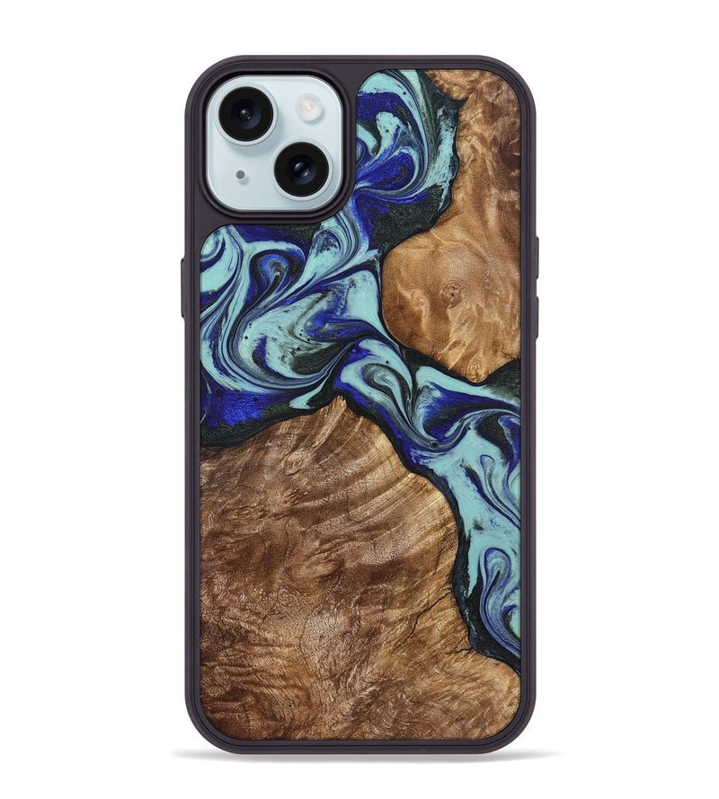 iPhone 15 Plus Wood Phone Case - Jed (Green, 822660)