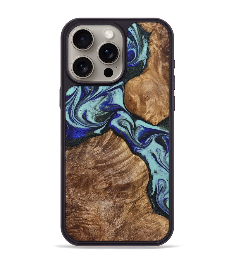 iPhone 15 Pro Max Wood Phone Case - Jed (Green, 822660)