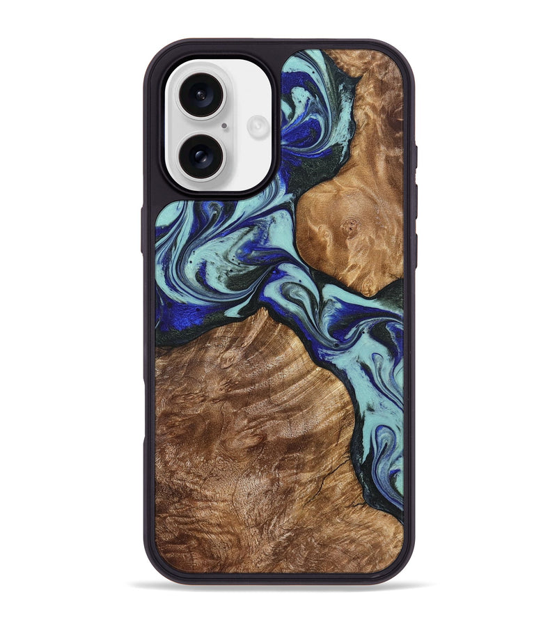 iPhone 16 Plus Wood Phone Case - Jed (Green, 822660)