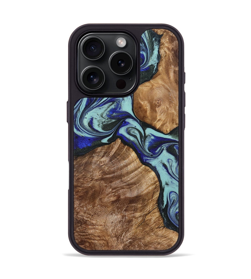 iPhone 16 Pro Wood Phone Case - Jed (Green, 822660)