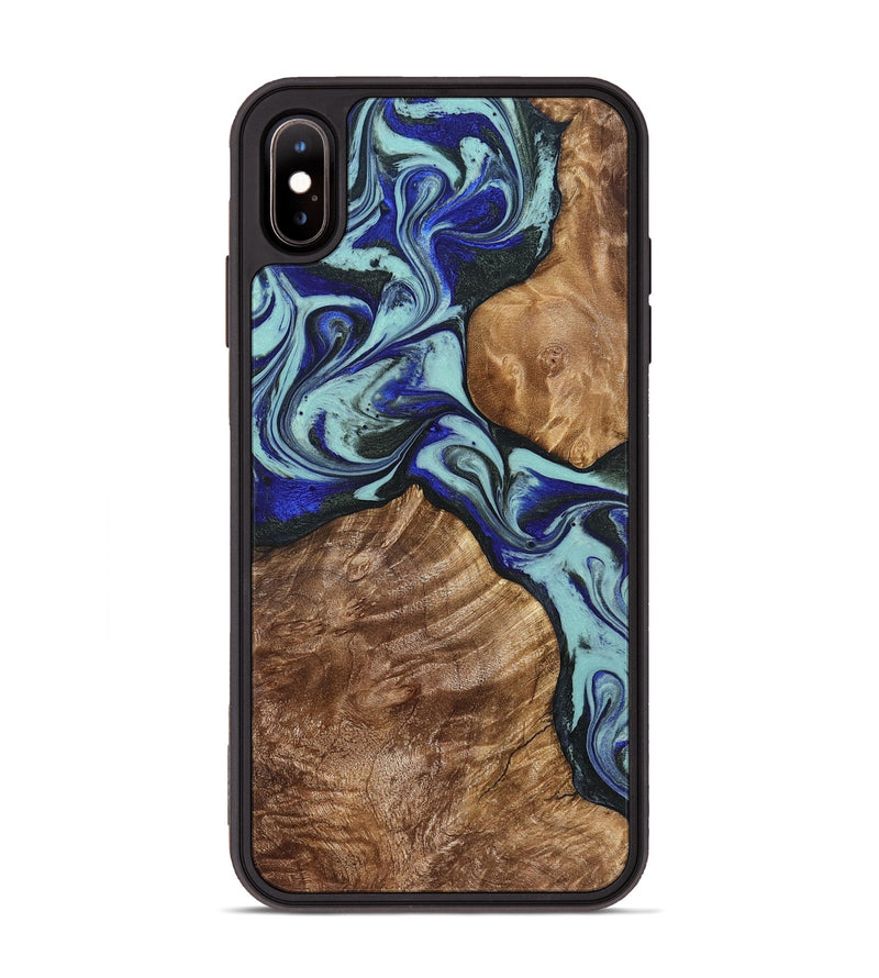 iPhone Xs Max Wood Phone Case - Jed (Green, 822660)