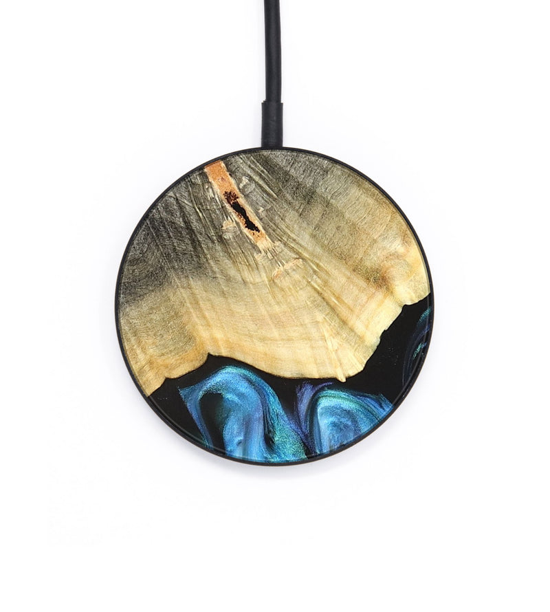 Circle Wood Wireless Charger - Adalyn (Blue, 822662)
