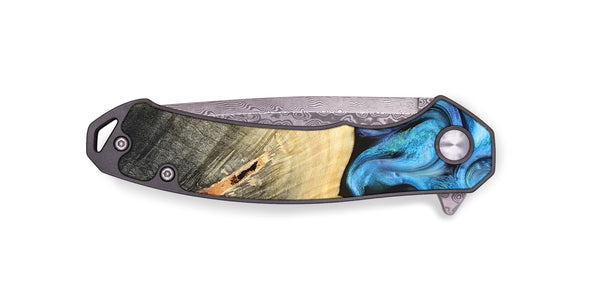 EDC Wood Pocket Knife - Adalyn (Blue, 822662)