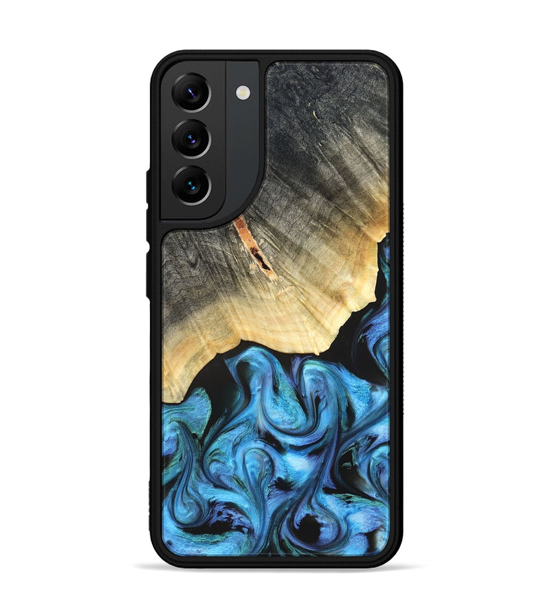 Galaxy S22 Plus Wood Phone Case - Adalyn (Blue, 822662)