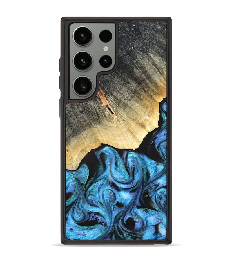 Galaxy S23 Ultra Wood Phone Case - Adalyn (Blue, 822662)