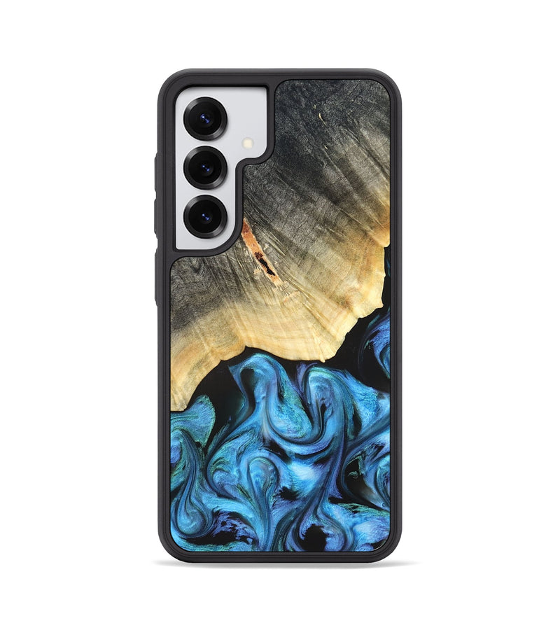 Galaxy S25 Wood Phone Case - Adalyn (Blue, 822662)