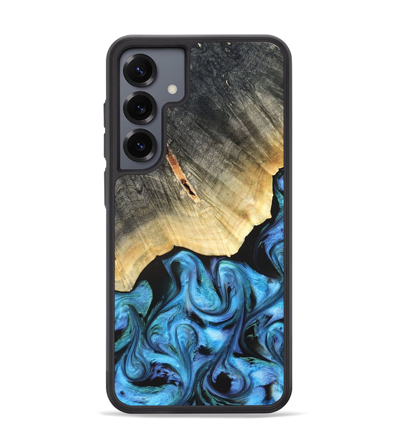 Galaxy S25 Plus Wood Phone Case - Adalyn (Blue, 822662)