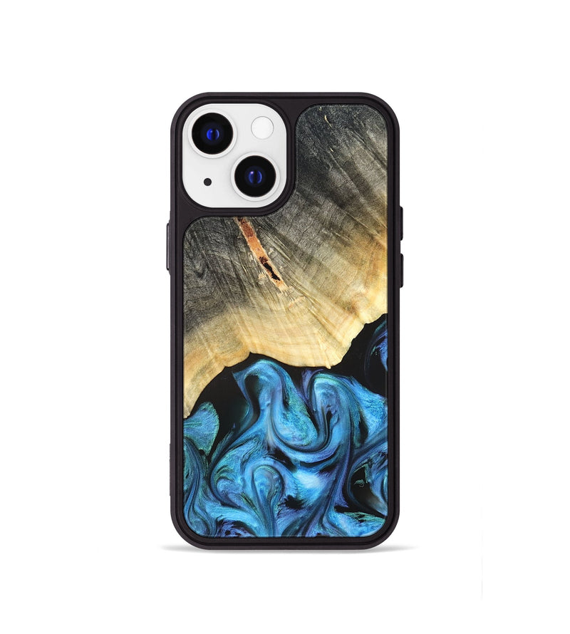 iPhone 13 mini Wood Phone Case - Adalyn (Blue, 822662)