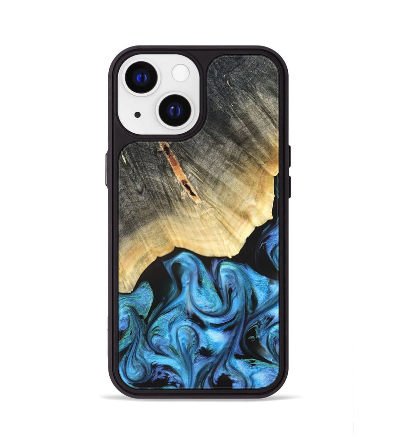 iPhone 13 Wood Phone Case - Adalyn (Blue, 822662)