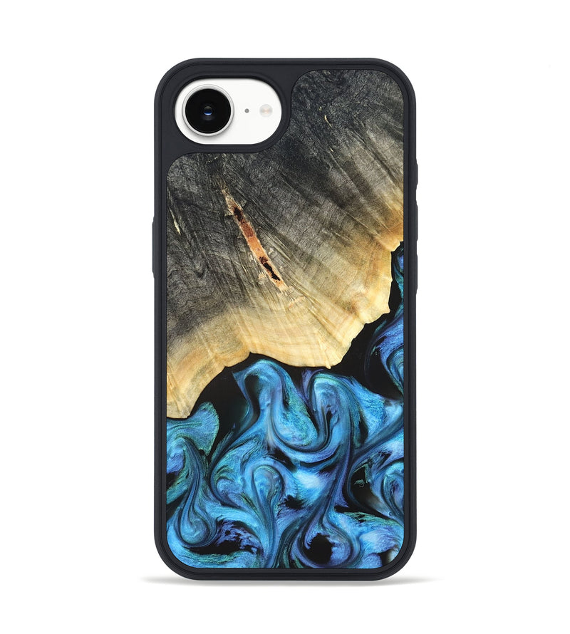 iPhone 16e Wood Phone Case - Adalyn (Blue, 822662)