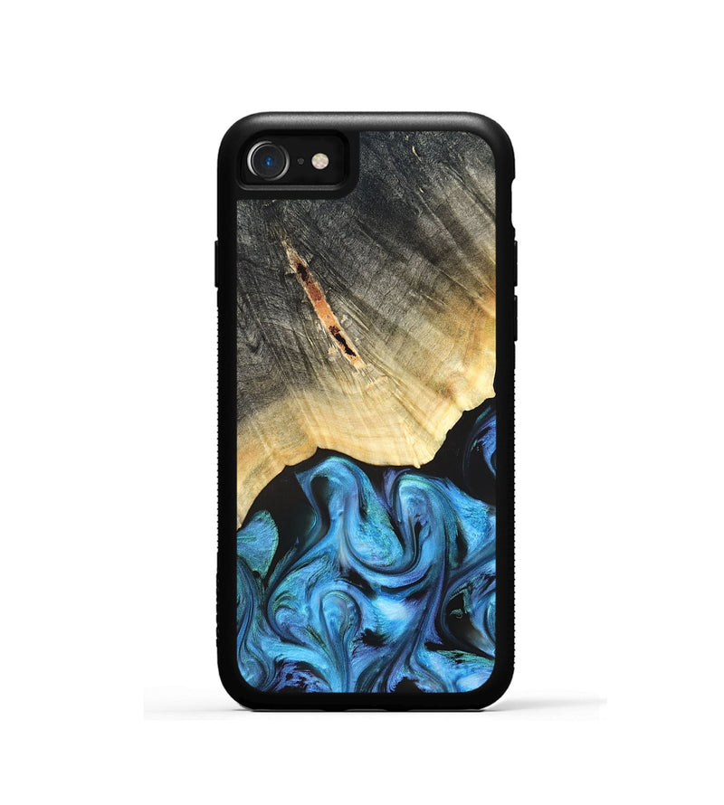 iPhone SE Wood Phone Case - Adalyn (Blue, 822662)