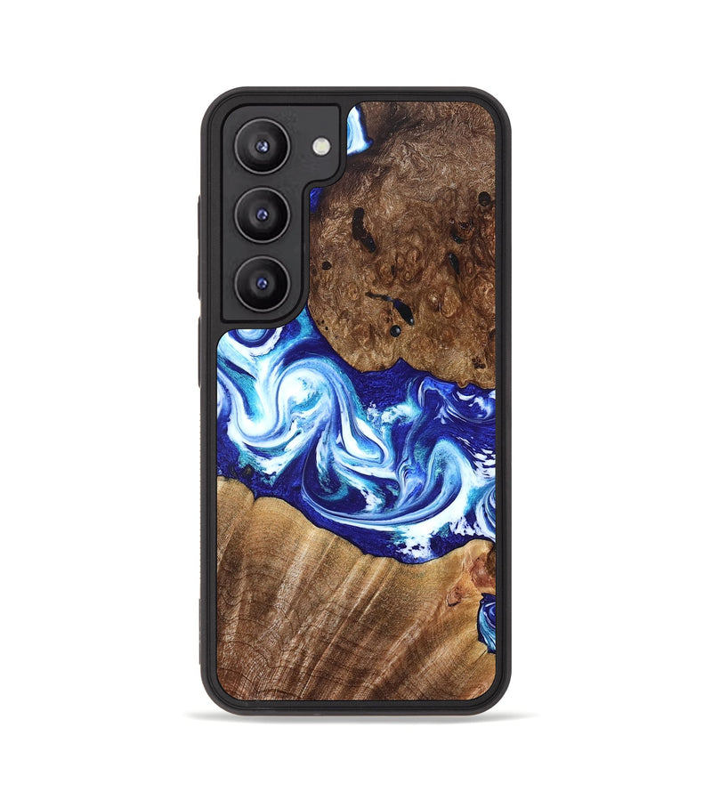 Galaxy S23 Wood Phone Case - Laura (Blue, 822667)