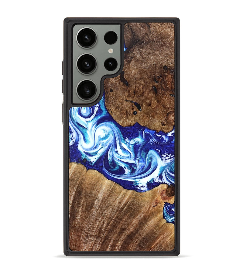 Galaxy S23 Ultra Wood Phone Case - Laura (Blue, 822667)