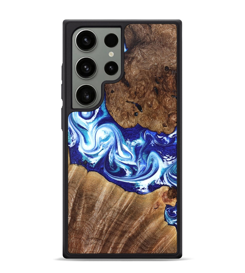 Galaxy S24 Ultra Wood Phone Case - Laura (Blue, 822667)