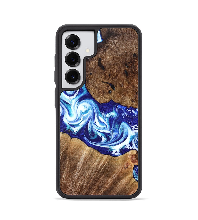 Galaxy S25 Wood Phone Case - Laura (Blue, 822667)