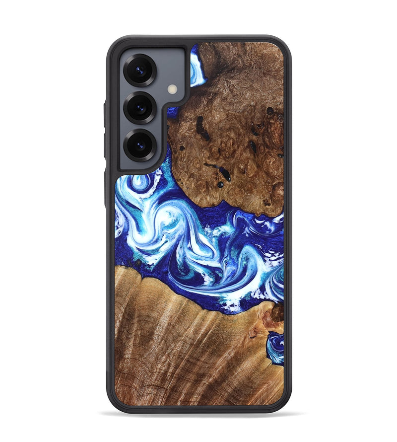 Galaxy S25 Plus Wood Phone Case - Laura (Blue, 822667)