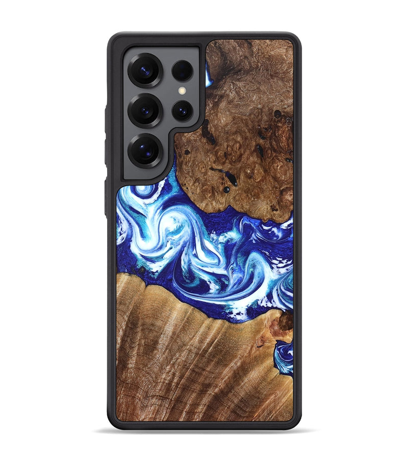 Galaxy S25 Ultra Wood Phone Case - Laura (Blue, 822667)