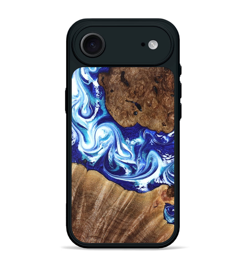 iPhone 17 Air Wood Phone Case - Laura (Blue, 822667)