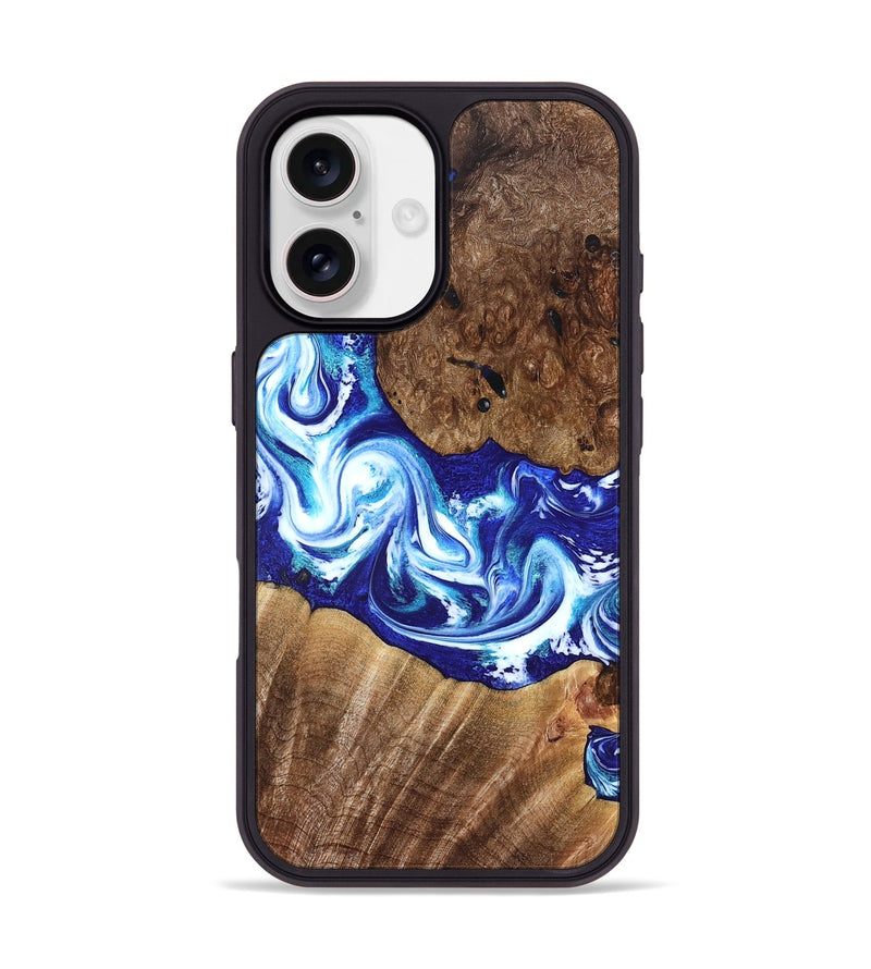 iPhone 17 Wood Phone Case - Laura (Blue, 822667)