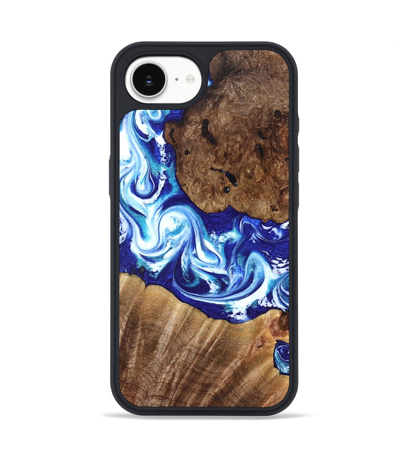iPhone 17e Wood Phone Case - Laura (Blue, 822667)