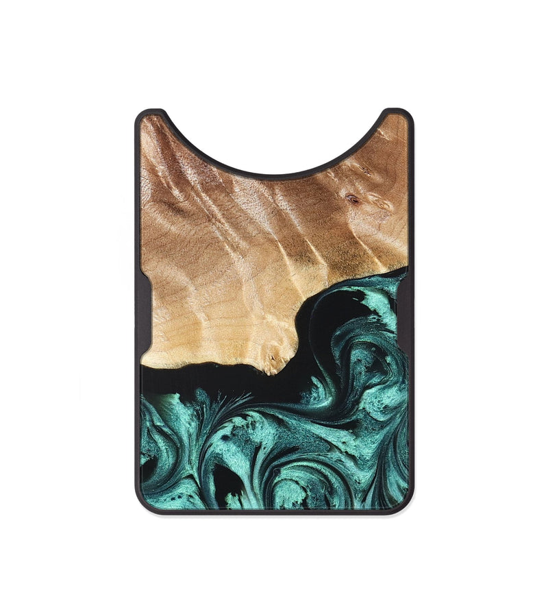 Alloy Wood Wallet - Gene (Green, 822670)
