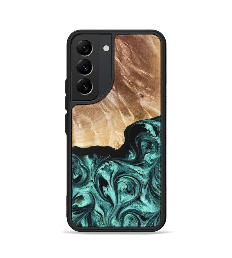 Galaxy S22 Wood Phone Case - Gene (Green, 822670)