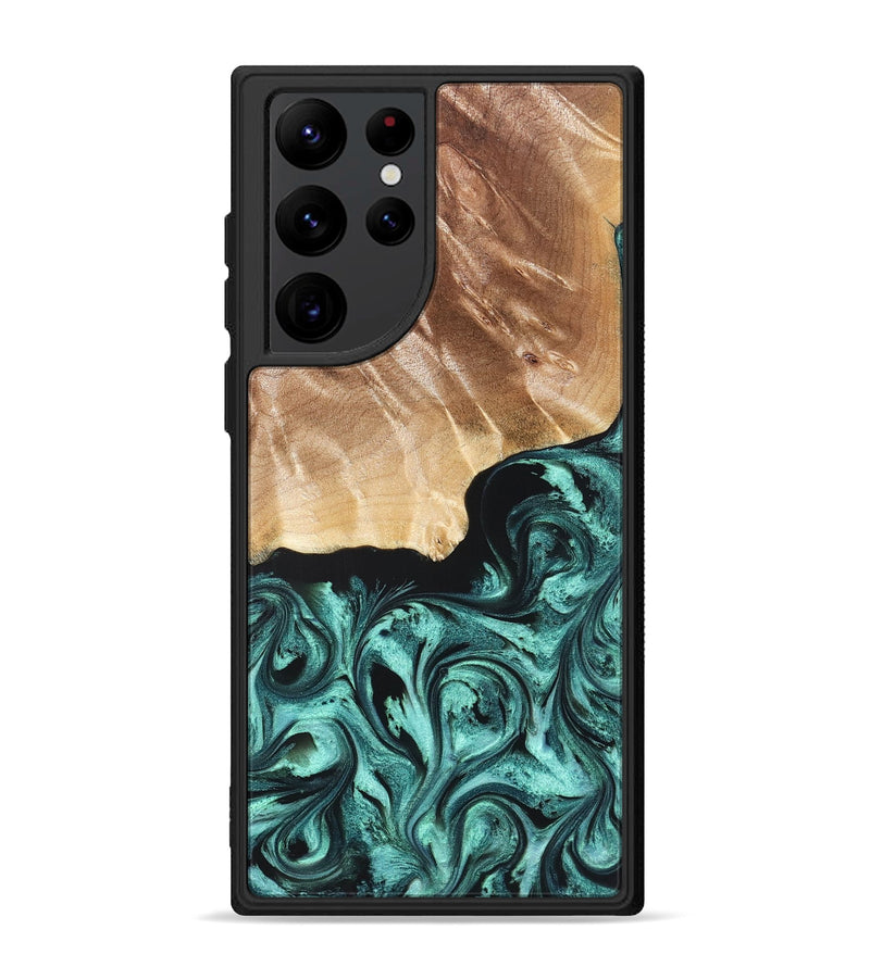 Galaxy S22 Ultra Wood Phone Case - Gene (Green, 822670)