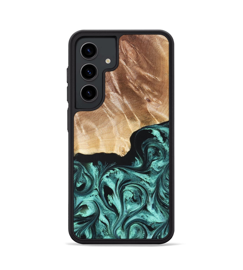 Galaxy S24 Wood Phone Case - Gene (Green, 822670)