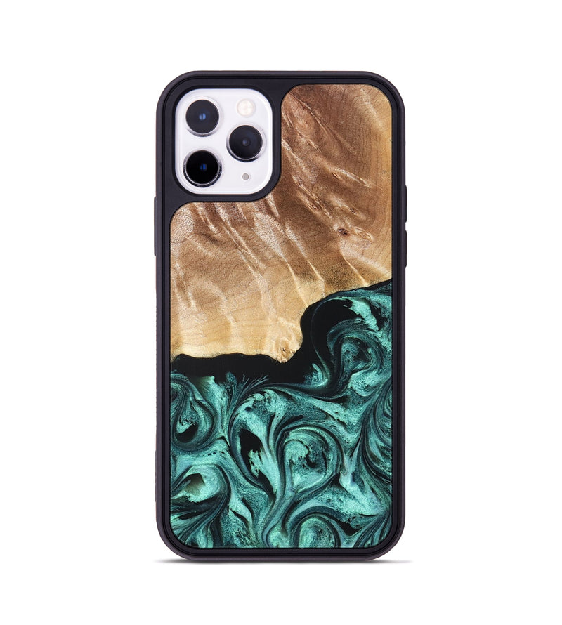 iPhone 11 Pro Wood Phone Case - Gene (Green, 822670)