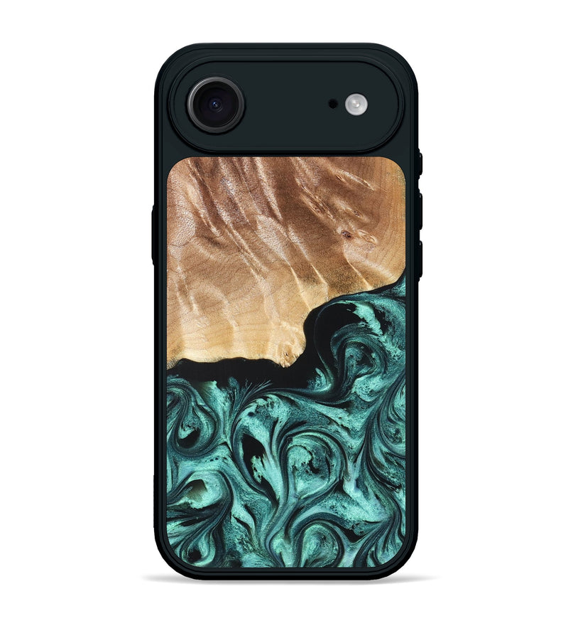 iPhone 17 Air Wood Phone Case - Gene (Green, 822670)