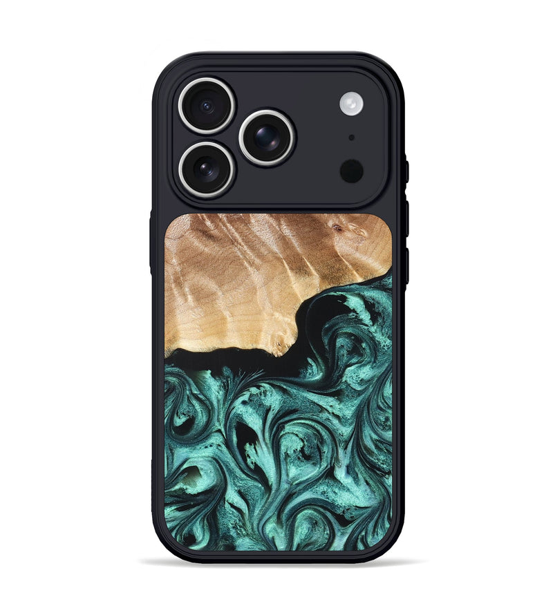 iPhone 17 Pro Wood Phone Case - Gene (Green, 822670)