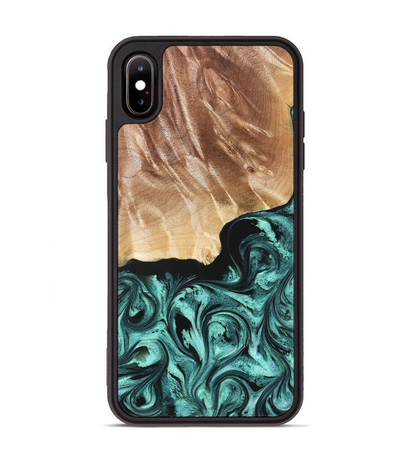iPhone Xs Max Wood Phone Case - Gene (Green, 822670)
