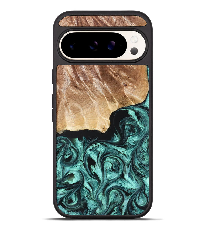 Pixel 10 Pro XL Wood Phone Case - Gene (Green, 822670)