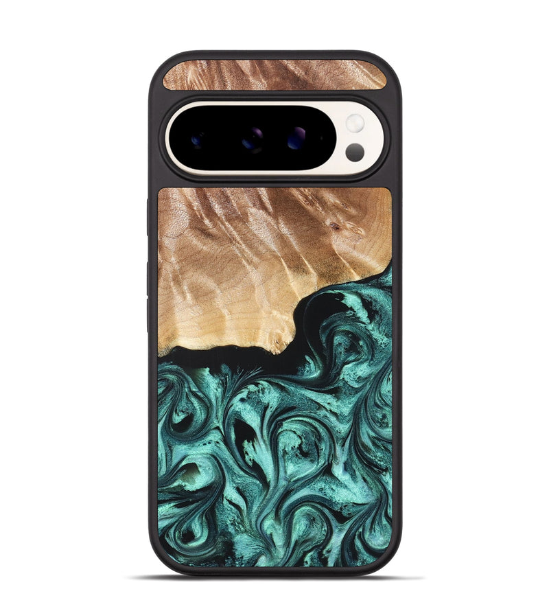 Pixel 9 Wood Phone Case - Gene (Green, 822670)