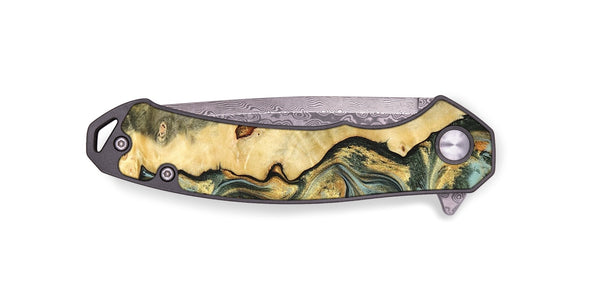 EDC Wood Pocket Knife - Katlin (Green, 822672)