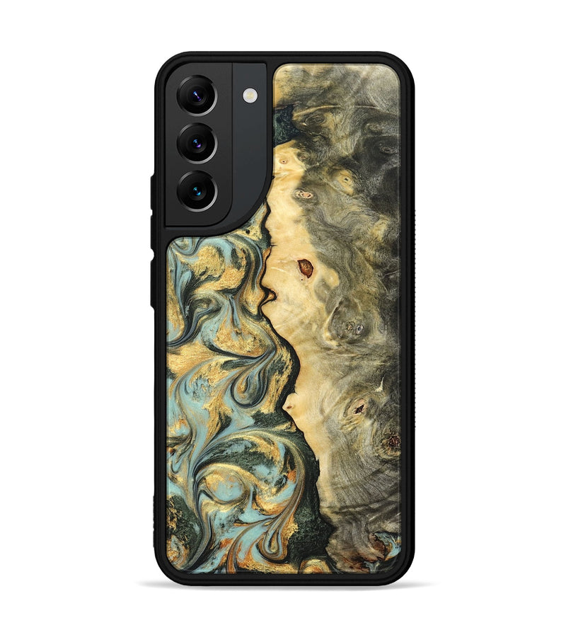 Galaxy S22 Plus Wood Phone Case - Katlin (Green, 822672)