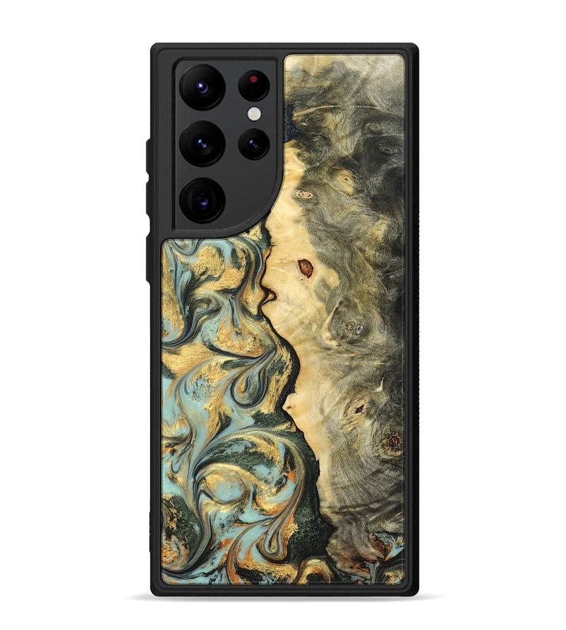 Galaxy S22 Ultra Wood Phone Case - Katlin (Green, 822672)