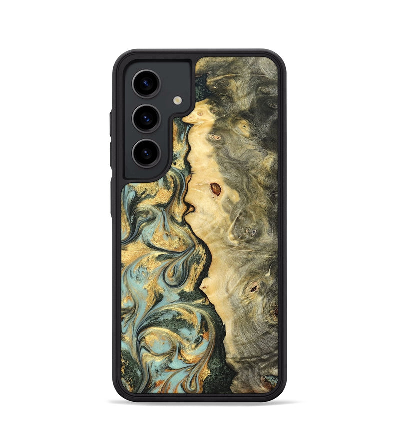 Galaxy S24 Wood Phone Case - Katlin (Green, 822672)